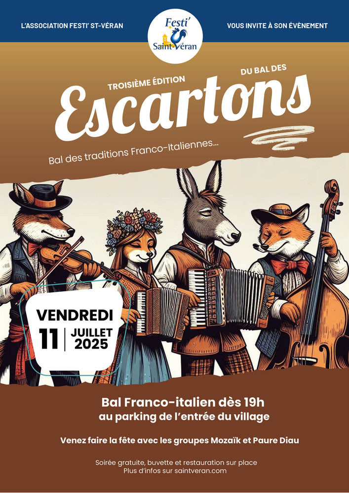 Affiche bal des escartons 2025